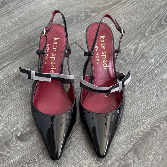 Kate Spade Maritza Black Patent Leather Heels size 11 - Picture 3 of 9